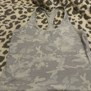 Lululemon Gray Camouflage Women's Tank Top